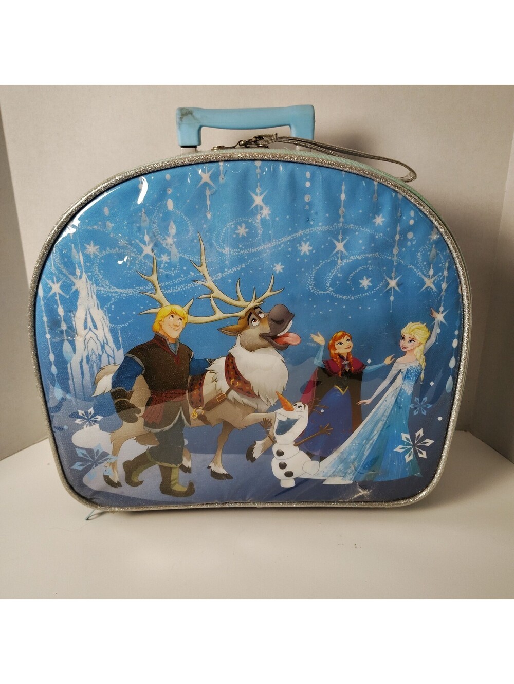 Disney Frozen Kids Rolling Suitcase with Elsa, Anna, Olaf, &